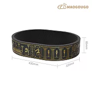 【Maogougo 貓狗購】 埃及之王-黑白喵法老造型貓窩_共4款 橢圓黑