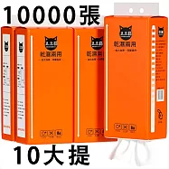【豆豆貓】 10入組懸掛式抽紙 家用實惠裝大包紙巾 壁掛式衛生紙 十提(1000張*10)