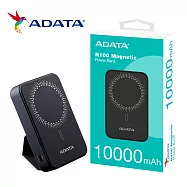 ADATA 威剛 R100 10000mAh 20W 無線磁吸快充 PD/QC快充行動電源 (機身有WH標示) 黑色