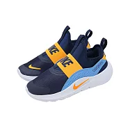 Nike 慢跑鞋 Flex Runner 4 PS 中童 藍 運動鞋 無鞋帶 童鞋 IF2894-403 21cm NAVY/YELLOW