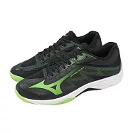 Mizuno 美津濃 排球鞋 Lightning Select 男鞋 黑綠 羽排鞋 支撐 包覆 V1GA2670-49 26.5cm BLACK/GREEN