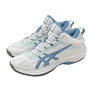 Asics 亞瑟士 籃球鞋 GELHoop V17 S 男鞋 灰 藍 戶外場地 抗扭 亞瑟膠 1063A101020 26cm CLOUD GREY/SABA BLUE