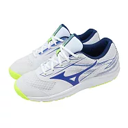 Mizuno 美津濃 網球鞋 Break Shot 5 AC 男鞋 白 藍 匹克球兼用 運動鞋 61GA2540-20 26cm WHITE/BLUE