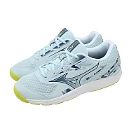 Mizuno 美津濃 羽球鞋 Sky Blaster 4 寬楦 男鞋 藍 室內運動 羽排鞋 71GA2533-21 30cm BLUE/YELLOW