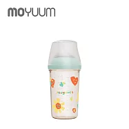 MOYUUM 韓國 Mov.aa PPSU圓口偏心奶瓶 250ml(3m+) - 微笑花園(WeSee聯名款)