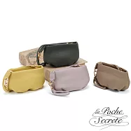 La Poche Secrete真皮泡芙雲朵手提包鑰匙包萬用包- 霧綠色