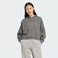 ADIDAS CROP HOODIE 女 連帽上衣 JW7296 L 灰色