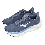 Mizuno 美津濃 慢跑鞋 Wave Sky 9 男鞋 灰藍 白 緩震 穩定 運動鞋 J1GC2502-54 30cm BLUE/WHITE