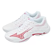 Mizuno 美津濃 排球鞋 Wave Lightning Elite 女鞋 男鞋 白 紅 運動鞋 V1GC2600-73 28cm WHITE/RED