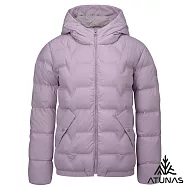 【ATUNAS 歐都納】女款HEAT CORE蓄熱保暖羽絨連帽外套/大尺碼A1GA2530W- S 紫灰