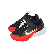 Nike 慢跑鞋 Sonic Fly PS 中童 黑 橘紅 運動鞋 魔鬼氈 20cm BLACK/ORANGE