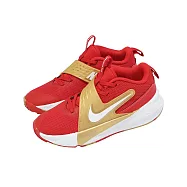 Nike 籃球鞋 Team Hustle D 12 PS 中童 紅 金 運動鞋 HF6280-603 20cm UNIVERSITY RED/WHITE