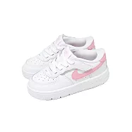 Nike 小童鞋 Force 1 Low Easyon TD 白 粉 魔鬼氈 休閒鞋 IH4491-115 15cm WHITE/PINK
