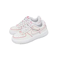 Nike 中童鞋 Force 1 Low EasyOn LV8 1 PS 白 紅 休閒鞋 II7095-100 20cm WHITE/UNIVERSITY RED
