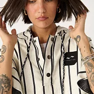 Slowtide Koko 快乾毛巾衣 白底黑條