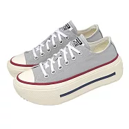 Converse 厚底帆布鞋 All Star Lift Double Stack 男女鞋 灰紅 增高 A16065C 25cm GREY/RED