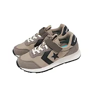 Converse 休閒鞋 Omega Trainer 1V 中大童 小朋友 卡其 黑 魔鬼氈 麂皮 A16560C 19.5cm KHAKI/BLACK