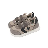 Converse 休閒鞋 Omega Trainer 2V 小童鞋 學步鞋 卡其 黑 魔鬼氈 A16561C 16.5cm BROWN/BLACK