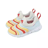 Nike 休閒鞋 Dynamo Free PS 中童鞋 小朋友 米白 彩 毛毛蟲 套入式 IQ1137-111 20cm IVORY/MULTI-COLOR