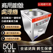 廚餘機110V方形款商用廚餘處理機 (廚餘處理器 廚餘粉碎機 台灣總代理質量有保證 ) HM580F-方形款相電食物垃圾處理器