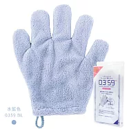 日本HONDA TOWEL超細纖維mincro mio強力吸水03&rsquo;59"快速乾髮手套0359(1只;亦適左手;5倍的棉吸水量)擦乾頭髮快乾手套擦髮擦頭髮手套 水藍色
