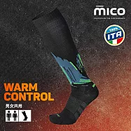 MICO 輕量羊毛滑雪襪 CA0238/保暖/透氣/舒適 M 155黑藍