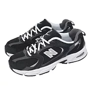 New Balance NB 休閒鞋 530 男鞋 女鞋 黑 復古 麂皮 NB MR530CC-D 24.5cm BLACK/WHITE