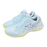 Mizuno 美津濃 羽球鞋 Wave Fang EL 2 寬楦 男鞋 女鞋 藍 綠 回彈 緩震 71GA2423-31 28.5cm BLUE/GREEN