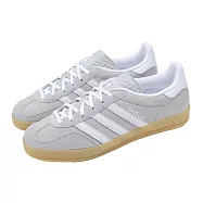 adidas 愛迪達 休閒鞋 Gazelle Indoor W 女鞋 灰 德訓鞋 麂皮 復古 愛迪達 23.5cm GREY/WHITE