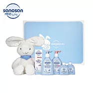 德國【珊諾sanosan】baby re:mind大耳兔潤膚保養彌月禮盒