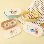 迪士尼小熊維尼3 Size橢圓保鮮盒組(S:200ml M:300ml L:400ml)