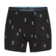 【紐西蘭Icebreaker】男 Anatomica 四角內褲-BF150-黑/藍 無 滑雪假期