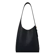 TORY BURCH ROMY HOBO 荔枝紋肩背包(小) 黑