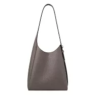 TORY BURCH ROMY HOBO 荔枝紋肩背包(小) 灰褐