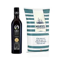 OroBailen皇嘉 特級冷壓初榨橄欖油500ml 二款任選+藍舶海鹽1kg Picual(黑)