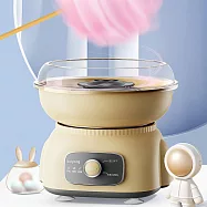 迷你棉花糖機 DIY棉花糖機 110V棉花糖機(一鍵啟動 快速出絲 超大托盤) 檸檬黃