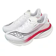 Saucony 索康尼 競速跑鞋 Endorphin Azura 男鞋 白 紅 緩震 推進 慢跑鞋 S21070105 33cm WHITE/SALSA