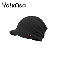 【Yo!kAsa】加厚加絨多用防風護暖圍脖帽 (五色任選) 黑色