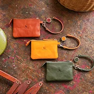 Kissora Tokyo |日本職人手工 卡片零錢包/通行證套 駝色