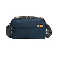 Lynx - 美國山貓簡約時尚男士雙層橫式斜背側背包(中) - 多色可選 深藍