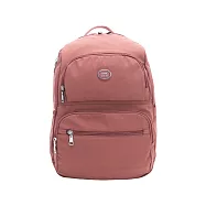 Lynx - 美國山貓防潑水尼龍布可插行李箱拉桿多功能後背包雙肩包(大) - 多色可選 淡紅