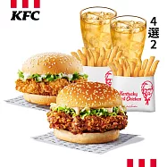 (電子票) 肯德基 卡啦雞腿堡青花椒香麻脆薯 雙人餐 喜客券【受託代銷】