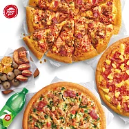 (電子票) 必勝客 鬆厚1大2小比薩哈小拼套餐 喜客券【受託代銷】