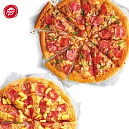 (電子票) 必勝客 鬆厚2大比薩(超級總匯+夏威夷) 喜客券【受託代銷】