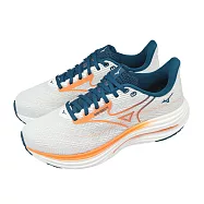 Mizuno 美津濃 慢跑鞋 Wave Rider 29 超寬楦 男鞋 白 橘 緩震 運動鞋 J1GC2504-58 25cm WHITE/ORANGE