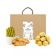 順便幸福-午茶禮盒-抹茶起司棒+咖啡核桃司康脆脆+伯爵核桃義式脆餅(餅乾 零食 甜點) 無 D+7出貨