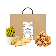 順便幸福-午茶禮盒-抹茶起司棒+蔓越莓司康脆脆+原味義式脆餅(餅乾 零食 甜點) 無 D+7出貨