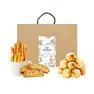 順便幸福-午茶禮盒-原味起司棒+綜合水果司康脆脆+伯爵核桃義式脆餅(餅乾 零食 甜點) 無 D+7出貨