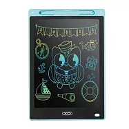 16吋全屏超薄手寫板 電子繪畫板 一鍵清除 筆跡細緻 電子草稿本 會議記錄 塗鴉板 辦公備忘錄 交換禮物 寫字板 藍色