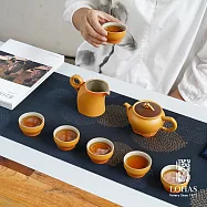 【陸寶LOHAS】飛黃騰達茶組-豐收黃 一壺一海六杯 新年生肖禮 馬年勢不可擋